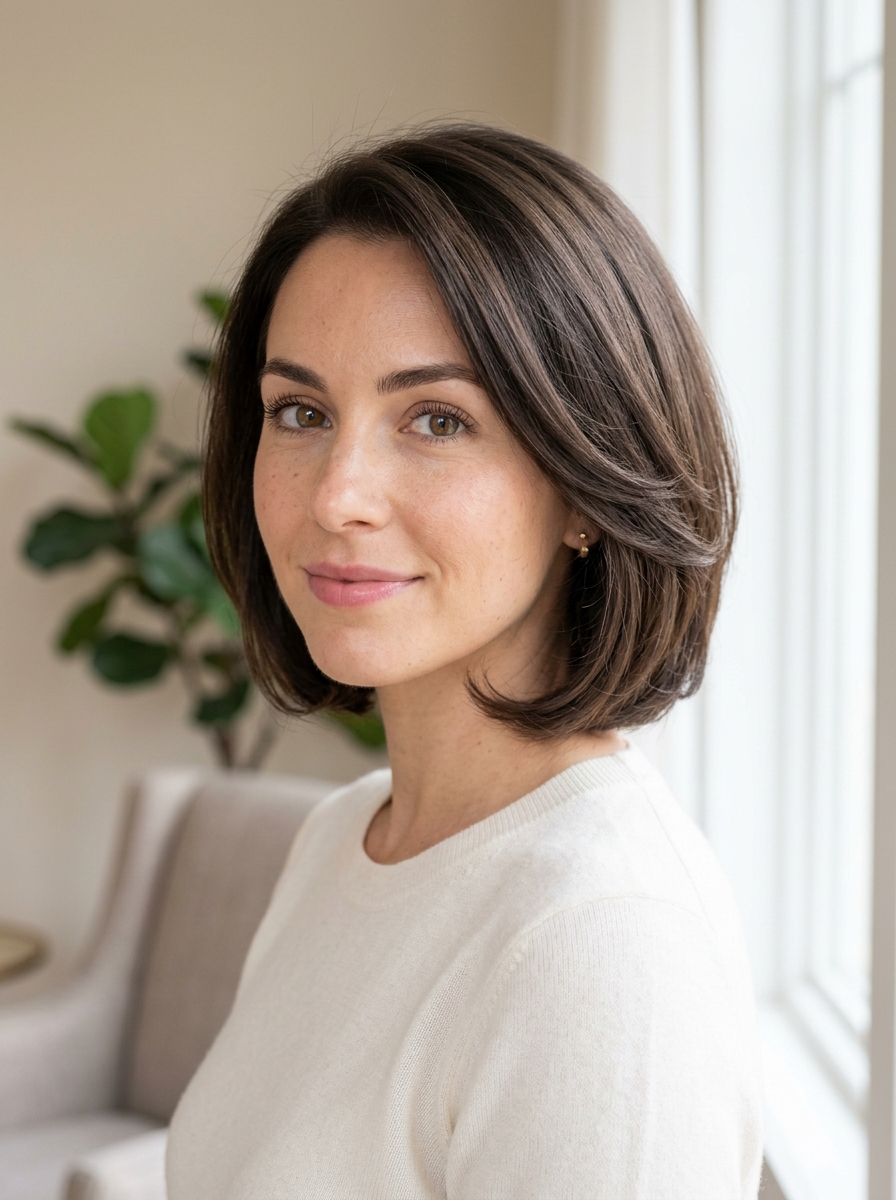 Curved Layered Bob als Gestufter Bob Inspiration 2026